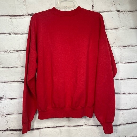 Mickey Mouse Sweatshirt SZ XL Atlanta Disney Store Made in the USA Red Warm Soft - Picture 2 of 9